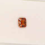 1.69ct Spessartite Garnet emerald cut 7x6mm loose orange gemstone