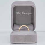 14K yellow gold Burma ruby ring with diamond accents
