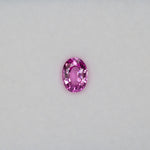 1.12 carat natural pink sapphire, oval 7x5mm Ceylon loose gemstone