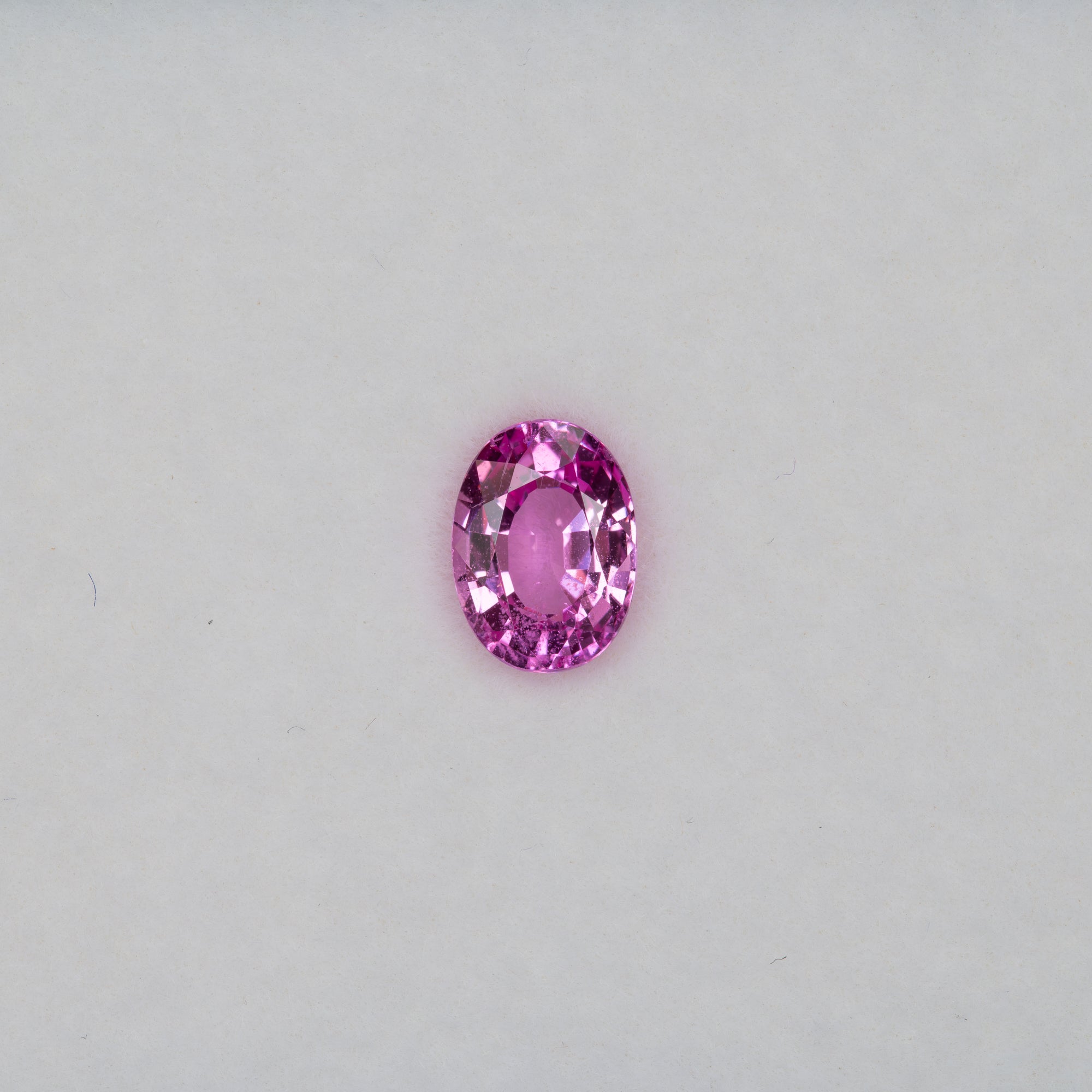 1.12 carat natural pink sapphire, oval 7x5mm Ceylon loose gemstone