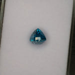 natural cambodian blue zircon cushion loose gemstone