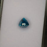 natural cambodian blue zircon cushion loose gemstone