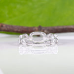 14K white gold diamond band