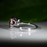 14K White Gold Tibetan Sunstone Ring
