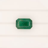 5.02ct zambian emerald emerald cut 12.6x8.1mm loose green gemstone