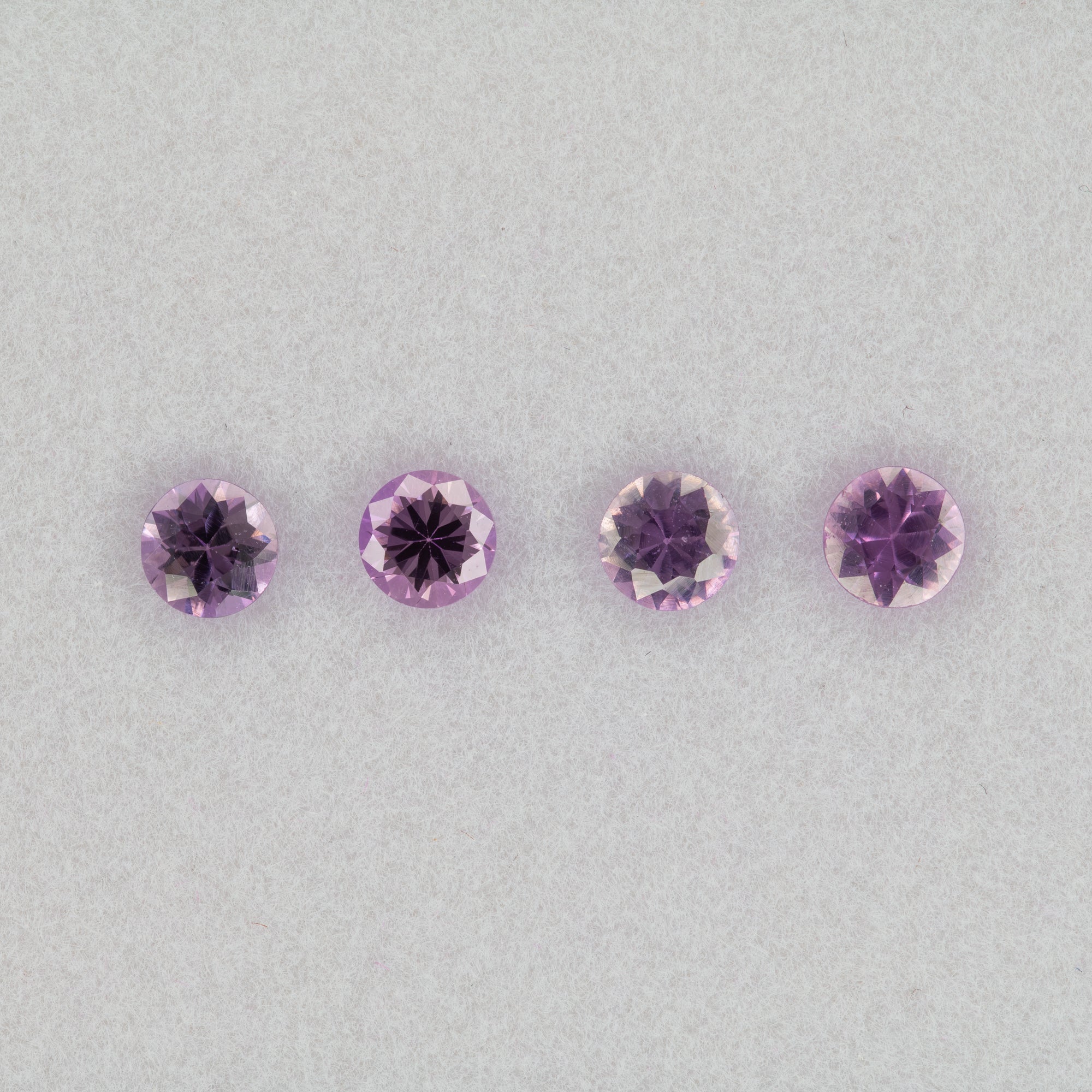 0.26 carat natural pink sapphire, round 3.8mm loose gemstone