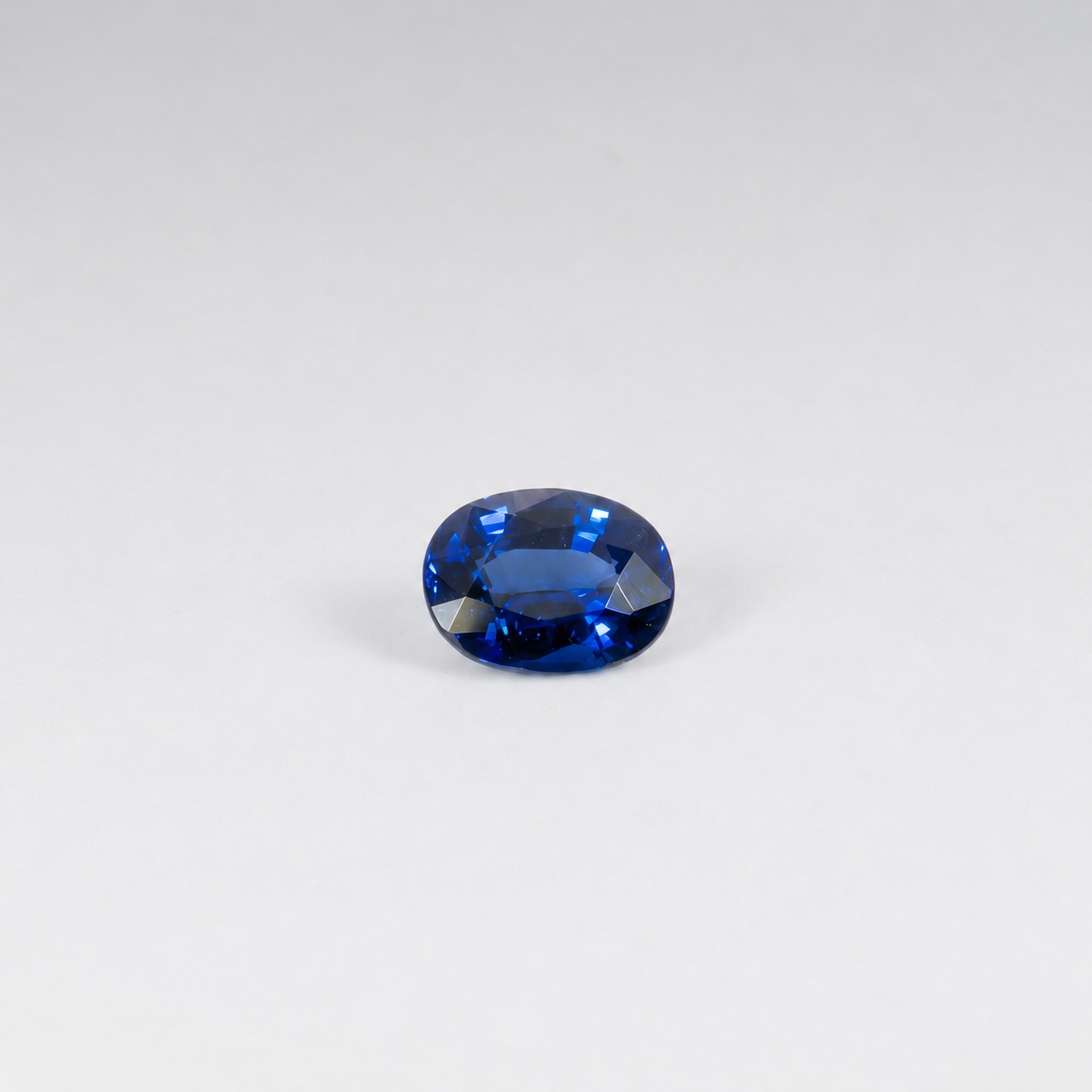 0.78 carat natural blue sapphire, oval 6x4.6mm loose gemstone