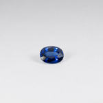 0.78 carat natural blue sapphire, oval 6x4.6mm loose gemstone