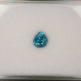 Natural Cambodian Blue Zircon Pear Shape 7.4x6.8x6.8mm 3.25ct Loose Gemstone