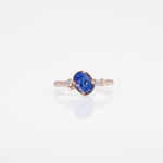 14K rose gold tanzanite ring