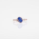 14K rose gold tanzanite ring