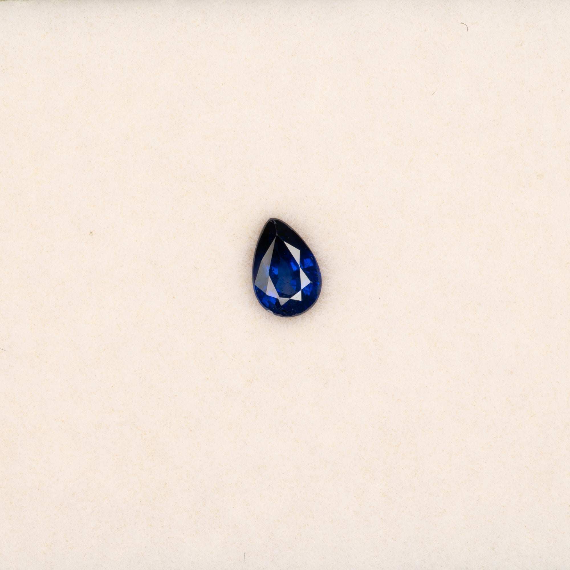 0.47 carat natural blue sapphire pear 5.7x3.9mm loose gemstone – view 2