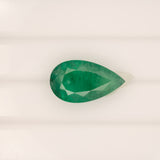 5.5ct zambian emerald pear 17.2x9.8mm loose green gemstone