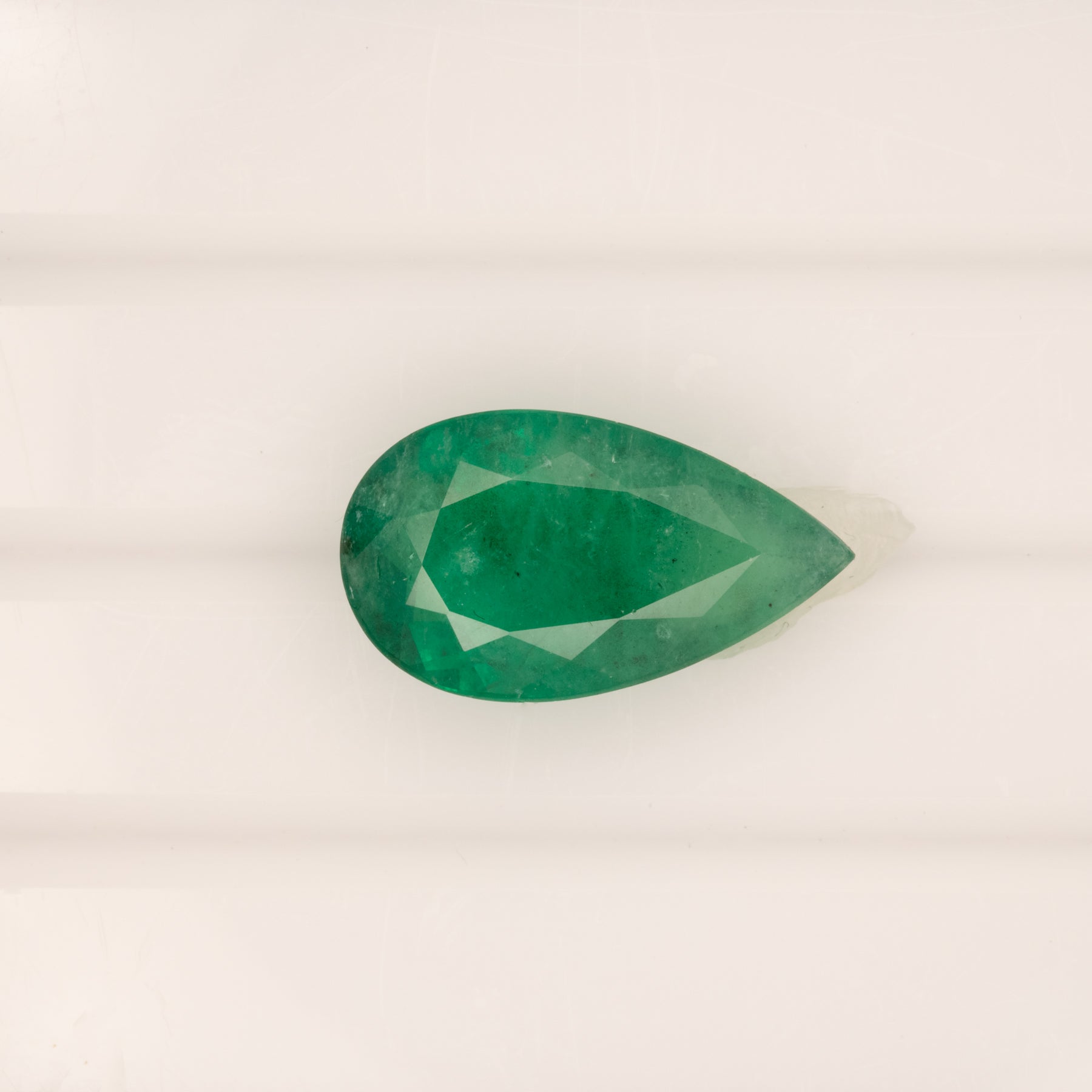 5.5ct zambian emerald pear 17.2x9.8mm loose green gemstone