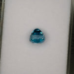 natural cambodian blue zircon cushion loose gemstone
