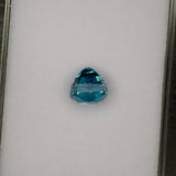 natural cambodian blue zircon cushion loose gemstone
