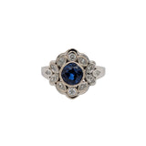 AJR592 RD 7mm + Ceylon Sapphire (H) 2.13cts - 14KW