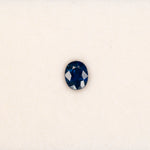 0.84 carat natural blue sapphire, oval 6.2x5mm loose gemstone