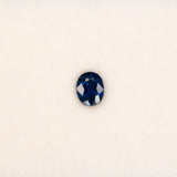0.84 carat natural blue sapphire, oval 6.2x5mm loose gemstone
