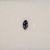 0.25 carat natural blue sapphire, marquise 6x3mm loose gemstone
