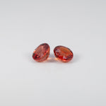 0.69 carat natural Ceylon orange sapphire round 5mm loose gemstone – view 3