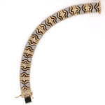 Previously Loved 14K Dual Yellow White Gold w Diamond Bracelet