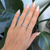 1.5Ct Lab Diamond Band Ring in Solid 14K Gold – Minimalist Round Brilliant Lab Grown Diamond Wedding Band
