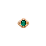 gia certified 2.00cts colombian emerald ring w earth mined diamonds in solid 14k gold | emerald cut 9x7mm