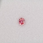 0.42 carat natural padparadscha sapphire, oval 5.1x4mm pink-orange loose gemstone