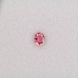 0.42 carat natural padparadscha sapphire, oval 5.1x4mm pink-orange loose gemstone