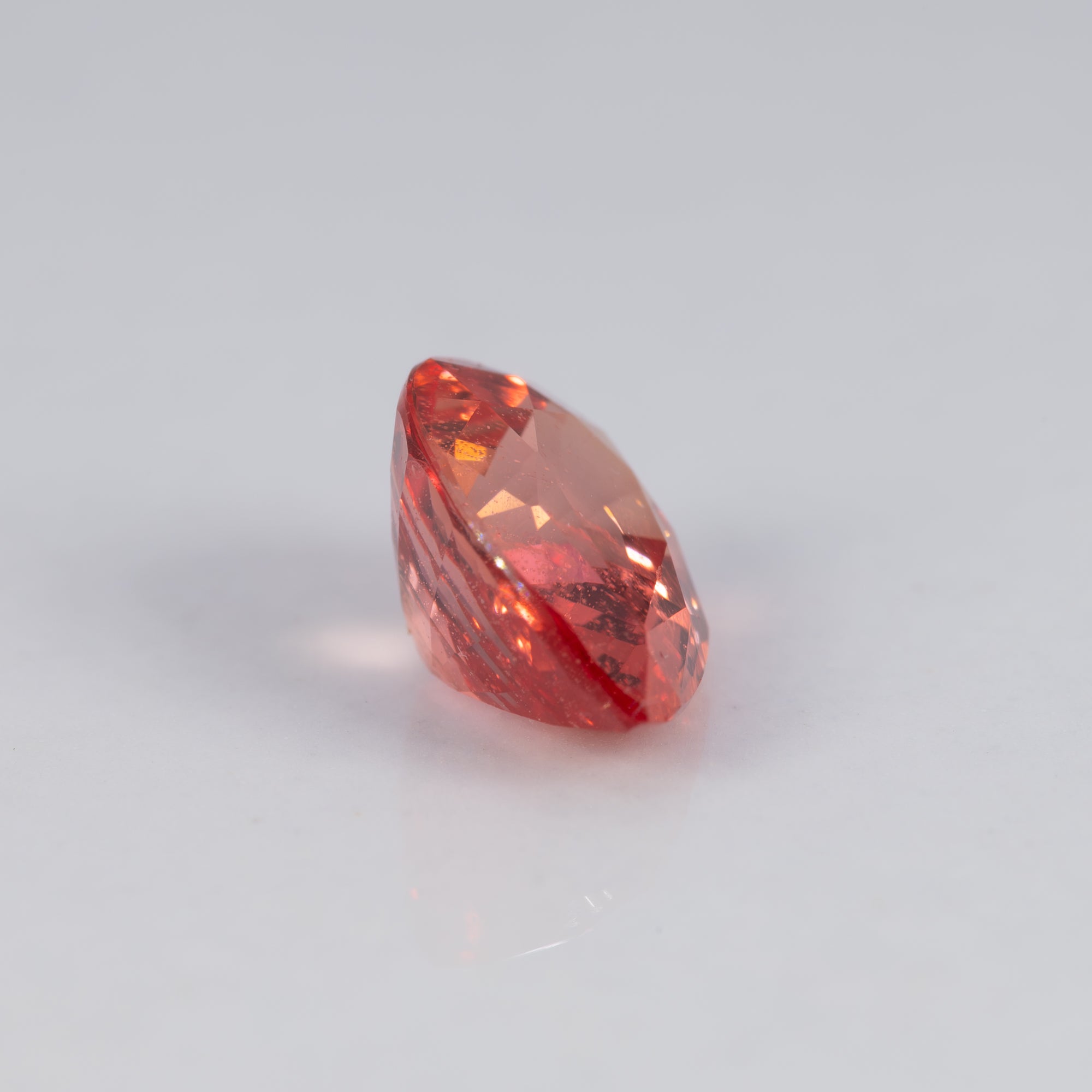 0.75 carat natural padparadscha sapphire pear 7x5mm loose gemstone – view 2
