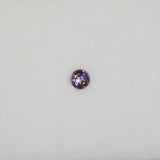 0.33 carat natural purple sapphire round 4.3mm loose gemstone – view 2