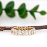 Archie 14K Yellow Gold Lab Created Diamond | Oval 5x3mm