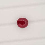GIA Certified Burma Ruby Heated Oval 6.54x5.86mm 1.36cts – Natural Premium Red Gemstone for Fine Jewelry