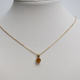 14K Yellow Gold Citrine Pendant