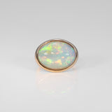 14K yellow gold ethiopian opal ring