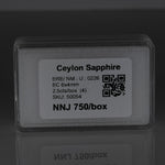 1.68 carat natural Ceylon blue sapphire emerald cut 6x4mm loose gemstone – view 4