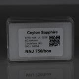 1.68 carat natural Ceylon blue sapphire emerald cut 6x4mm loose gemstone – view 4