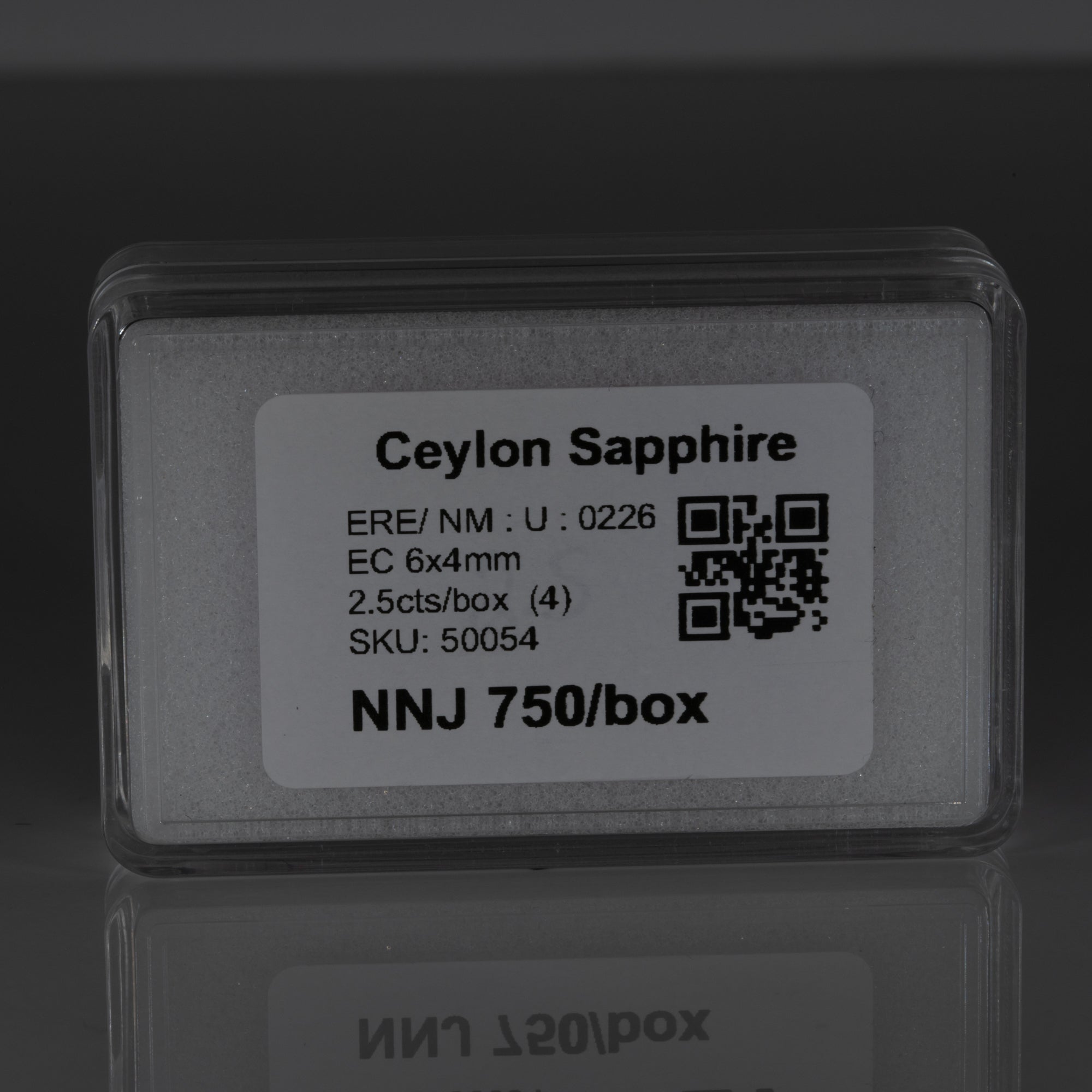 1.68 carat natural Ceylon blue sapphire emerald cut 6x4mm loose gemstone – view 4