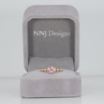 14K rose gold cor de rosa morganite ring