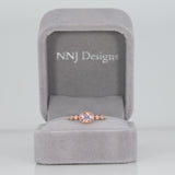 14K rose gold cor de rosa morganite ring