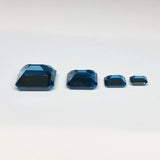 Emerald Cut London Blue Topaz Loose Gemstone 32