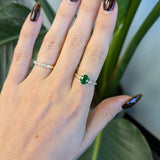 14K Yellow Gold Tsavorite Ring