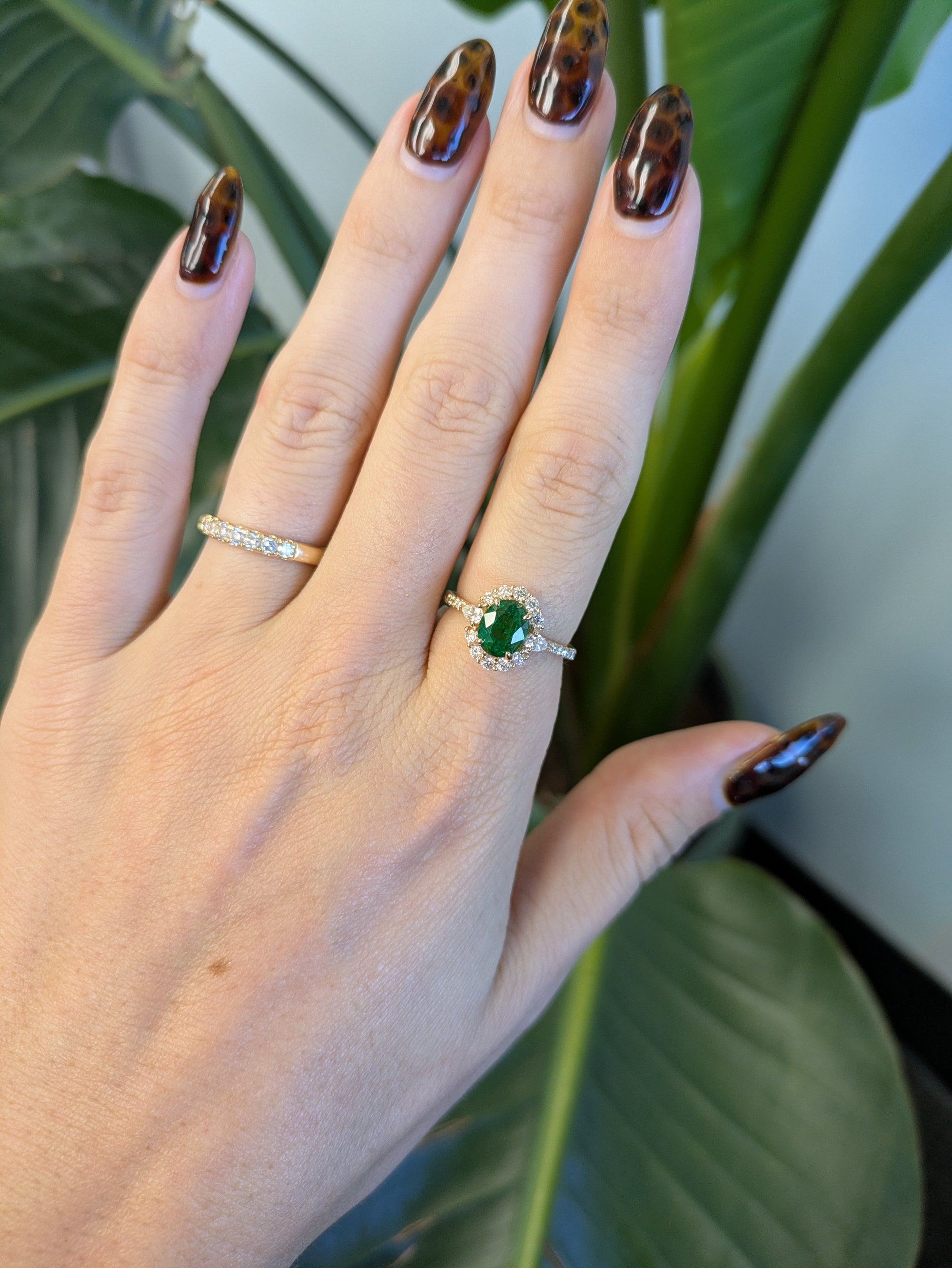 14K Yellow Gold Tsavorite Ring