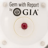 GIA Certified Heated Burma Ruby 1.38cts Cushion Cut 6.42x5.89mm – High Quality Natural Ruby Gemstone
