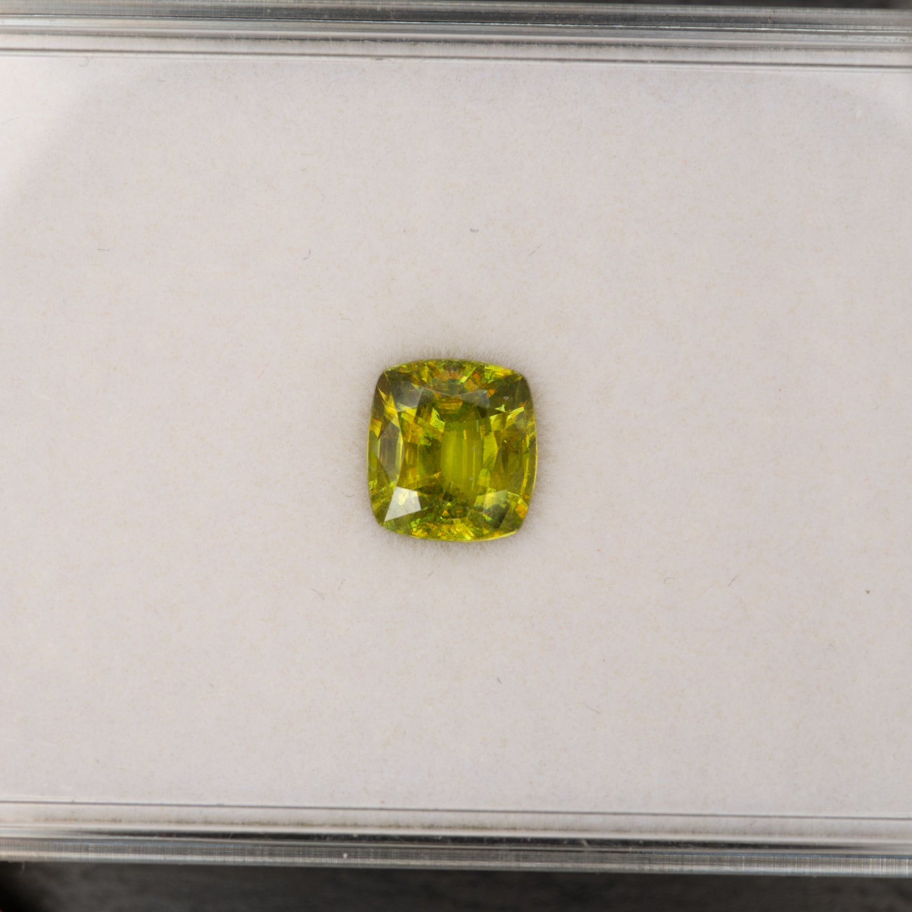 Sphene Cushion Loose Gemstone 2.26 Carat