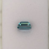 natural cambodian blue zircon emerald cut loose gemstone