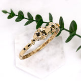 Dhriti 14K Yellow Gold Leopard Diamond Bangle