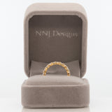 14K yellow gold pear lab grown diamond band