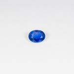 1.04 carat natural blue sapphire, oval 6.8x5.5mm loose gemstone
